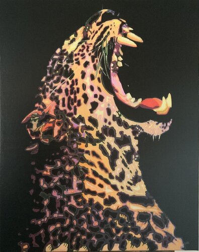 Jaguar van Ludo Knaepkens, Schilderij te koop op Singulart