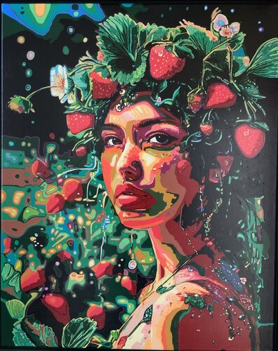 Strawberry Girl van Ludo Knaepkens, Schilderij te koop op Singulart