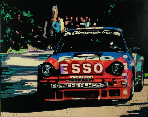 “Tour de Corse 911 SC” van Ludo Knaepkens, Schilderij te koop op Singulart