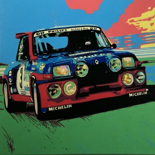 “Renault 5 Turbo Rally” di Ludo Knaepkens, Pittura in vendita su Singulart