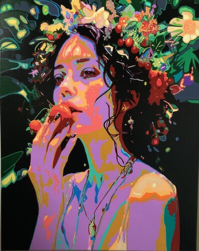 Blame Her van Ludo Knaepkens, Schilderij te koop op Singulart
