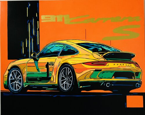 911 Carrera S di Ludo Knaepkens, Pittura in vendita su Singulart
