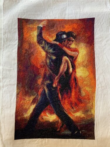 Argentinian Tango von Lilit Aharonyan, Textil kaufen auf Singulart