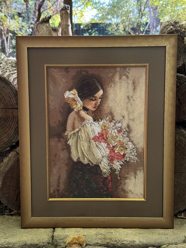 Lady Bloom von Lilit Aharonyan, Textil kaufen auf Singulart