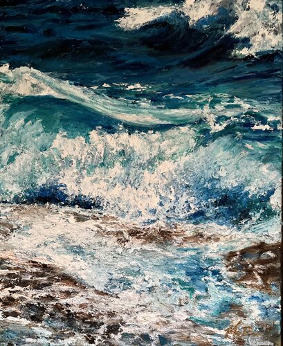 Serene Surge van Morgan Dreese, Schilderij te koop op Singulart