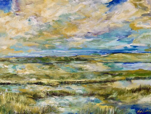 Blue Marsh von Morgan Dreese, Malerei kaufen auf Singulart