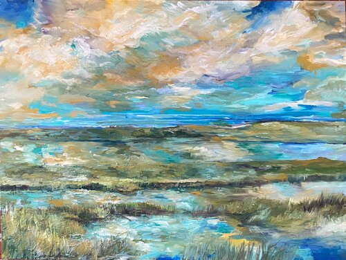 Blue Marsh by Morgan Dreese, Print for Sale on Singulart
