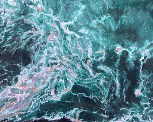 Viridescent Brine van Morgan Dreese, Schilderij te koop op Singulart