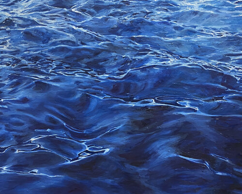 Deep Blue van Morgan Dreese, Schilderij te koop op Singulart