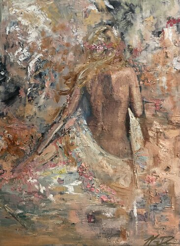 Garden of Eden van Morgan Dreese, Schilderij te koop op Singulart
