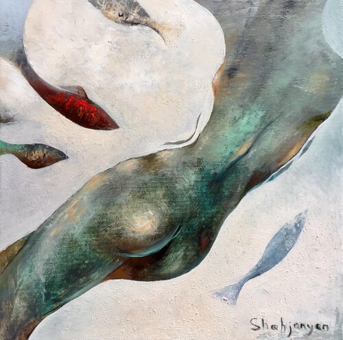 Fishes di Andranik Shahjanyan, Pittura in vendita su Singulart