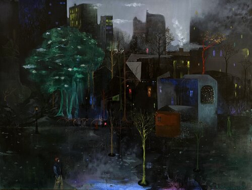 Night di Andranik Shahjanyan, Pittura in vendita su Singulart