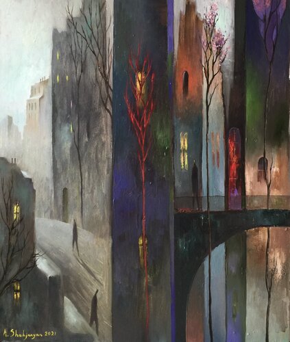 Urban mood par Andranik Shahjanyan, Peinture en vente sur Singulart
