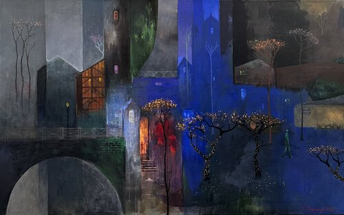 Autumn Evening di Andranik Shahjanyan, Pittura in vendita su Singulart