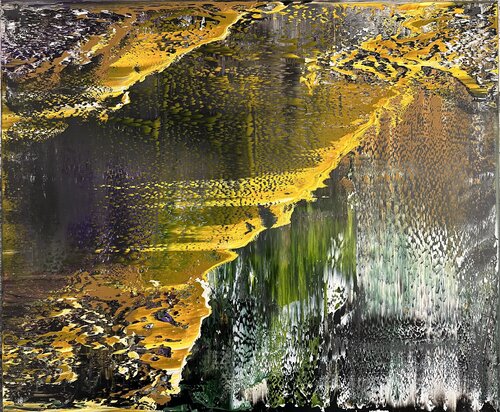Yellow Shores van Arturas Lapajevas, Schilderij te koop op Singulart