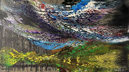 Spring in Alps van Arturas Lapajevas, Schilderij te koop op Singulart