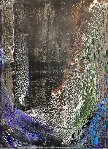 Misty Mountain Lake van Arturas Lapajevas, Schilderij te koop op Singulart