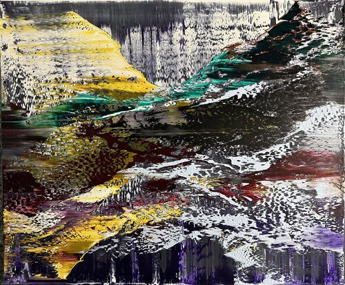 Emerald Mountain by Arturas Lapajevas, Painting for Sale on Singulart