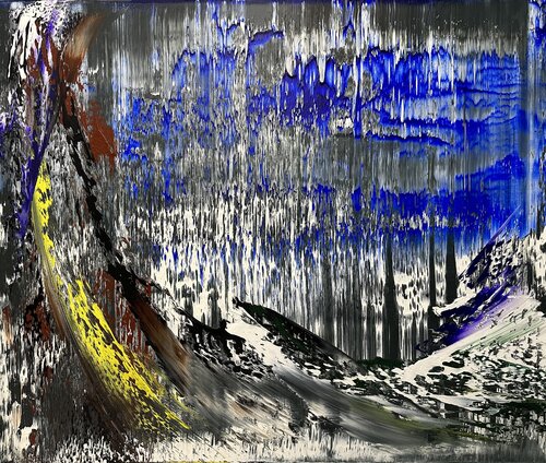 Blue Forest van Arturas Lapajevas, Schilderij te koop op Singulart