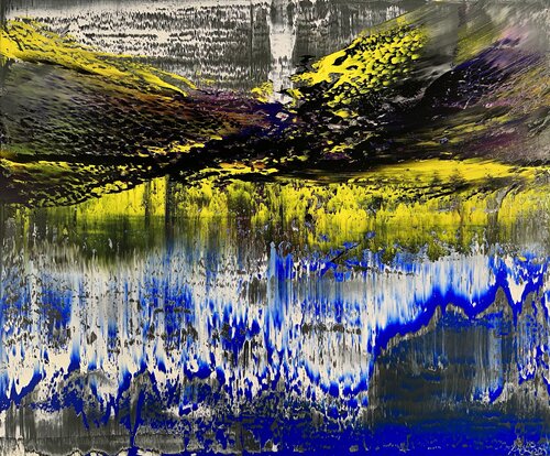 Yellow Valley van Arturas Lapajevas, Schilderij te koop op Singulart