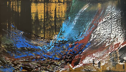 Yellow Waterfall Arturas Lapajevas