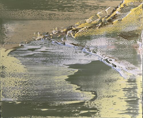 Yellow Dunes par Arturas Lapajevas, Peinture en vente sur Singulart