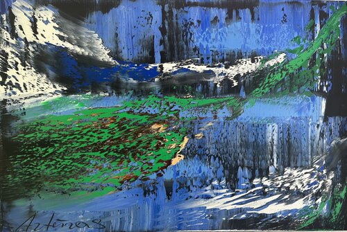 Spring in Norway par Arturas Lapajevas, Peinture en vente sur Singulart