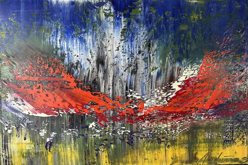 Red Wings par Arturas Lapajevas, Peinture en vente sur Singulart