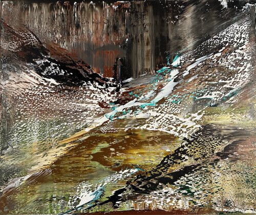Melting Mountains van Arturas Lapajevas, Schilderij te koop op Singulart