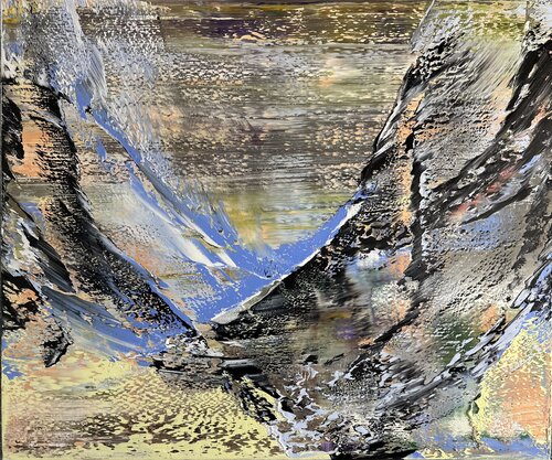 Melting Mountains par Arturas Lapajevas, Peinture en vente sur Singulart