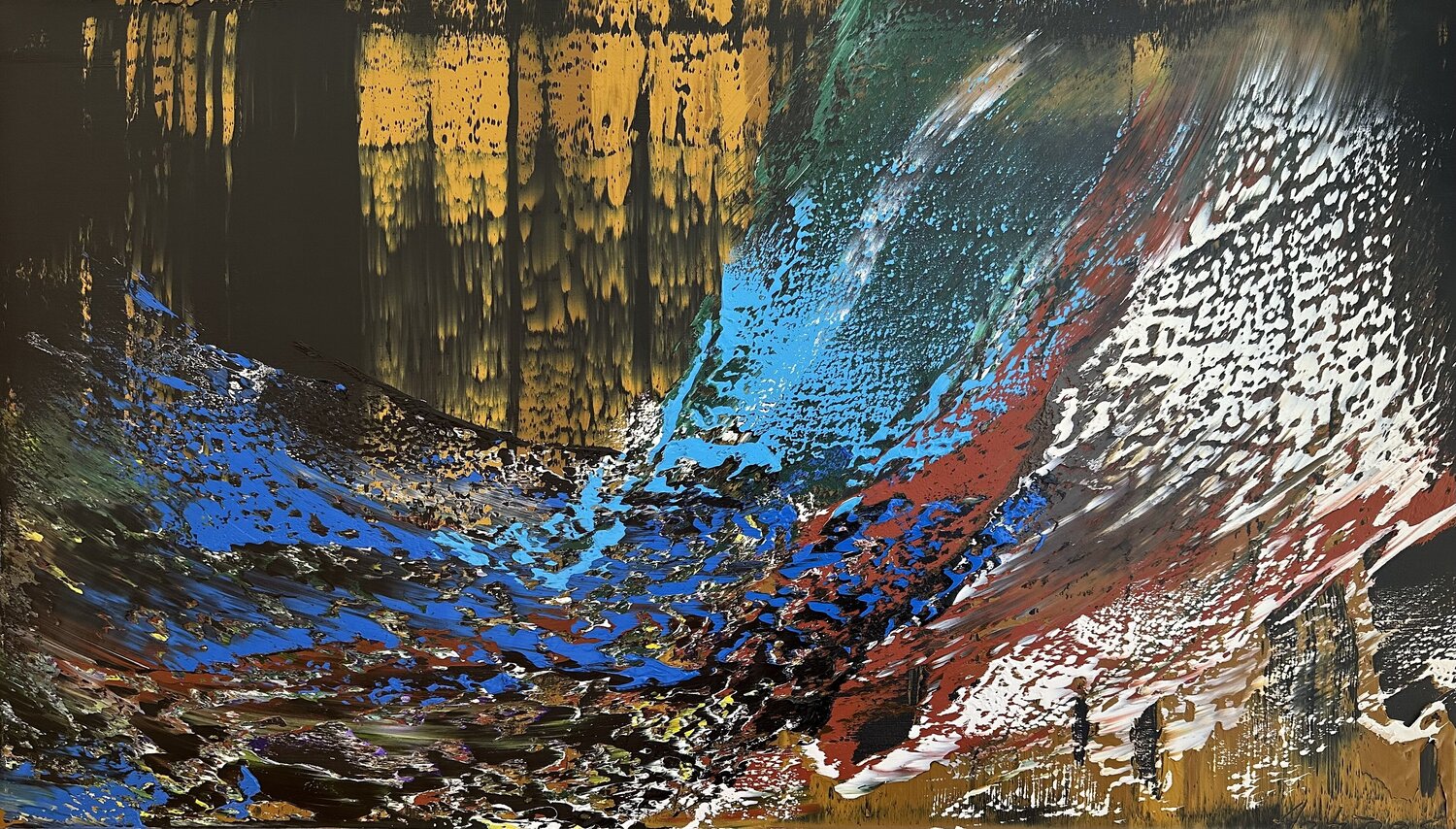 Yellow Waterfall Arturas Lapajevas
