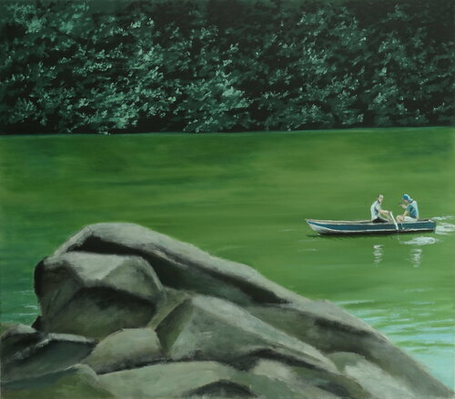 Central Park 3 by Leni Winkelmann, 油畫 for Sale on Singulart