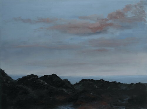Vulkanische Landschaft 2 van Leni Winkelmann, Schilderij te koop op Singulart