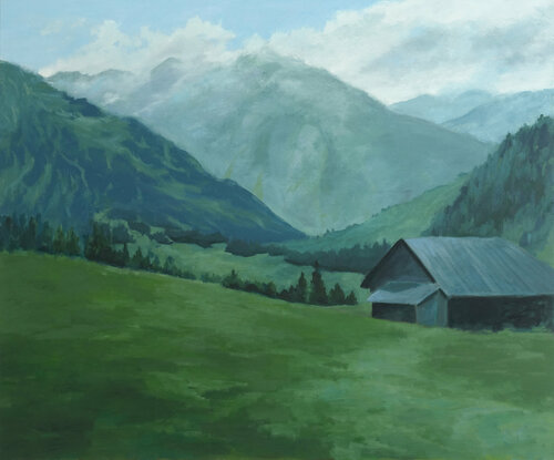 Berglandschaft 13 van Leni Winkelmann, Schilderij te koop op Singulart