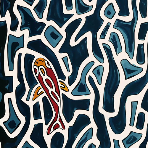 Breaking patterns #5 by Valentyna Kniazieva, 油畫 for Sale on Singulart