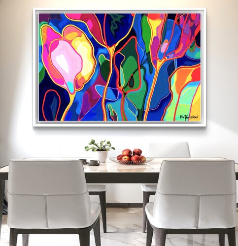 Jazz style flowers #1 von Valentyna Kniazieva, Malerei kaufen auf Singulart