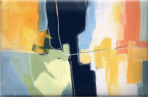 Yellow beat #2 di Valentyna Kniazieva, Pittura in vendita su Singulart