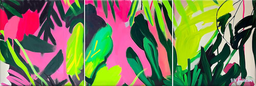 Jungle beat #1 van Valentyna Kniazieva, Schilderij te koop op Singulart