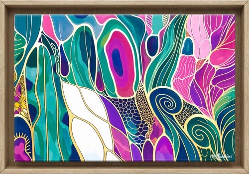 Jazz style flowers #14 von Valentyna Kniazieva, Malerei kaufen auf Singulart