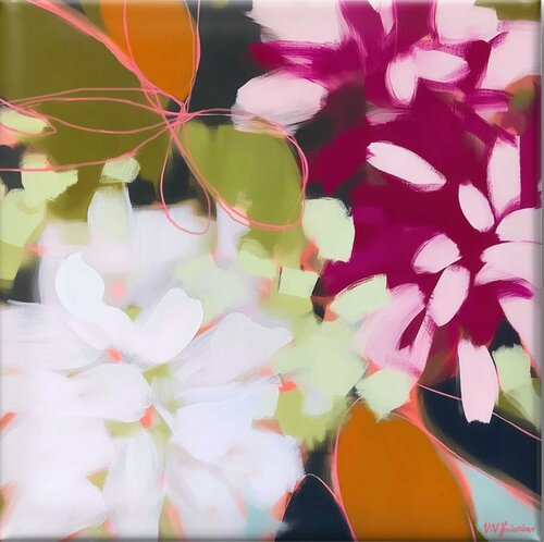 Laughing Flowers #3 di Valentyna Kniazieva, Pittura in vendita su Singulart