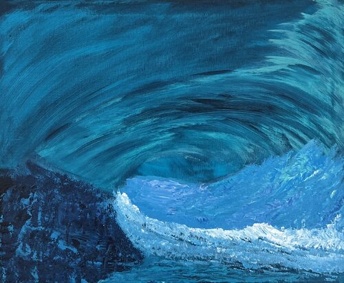 Diving into Innovation van Maksim Gorshkov, Schilderij te koop op Singulart