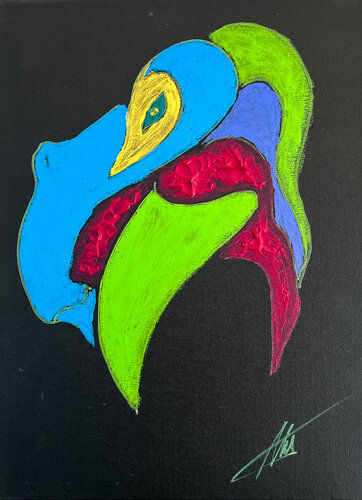 Party animals: baboon di Maksim Gorshkov, Pittura in vendita su Singulart