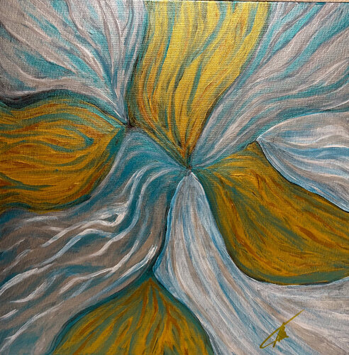 Winter sky through the branches by Maksim Gorshkov, Painting for Sale on Singulart