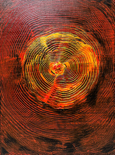 Golden Temptation: Echoes of Avarice van Maksim Gorshkov, Schilderij te koop op Singulart