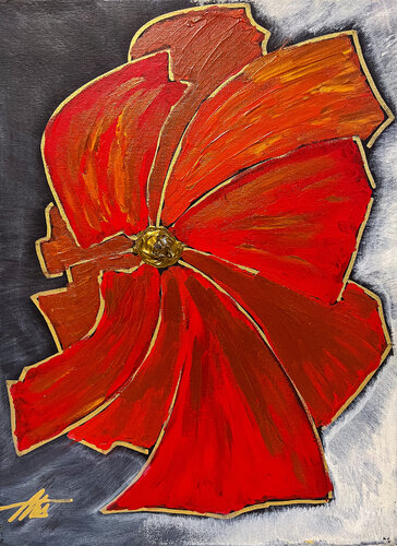 Poppy Flower van Maksim Gorshkov, Schilderij te koop op Singulart