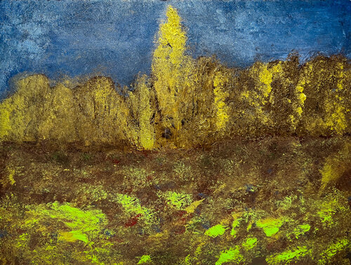Forest edge, autumn de Maksim Gorshkov, Pintura a la venta en Singulart