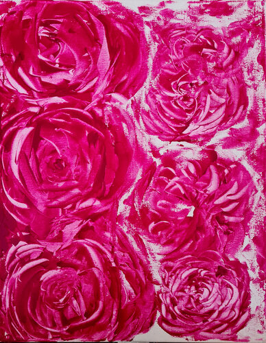 Roses and peonies von Maksim Gorshkov, Malerei kaufen auf Singulart