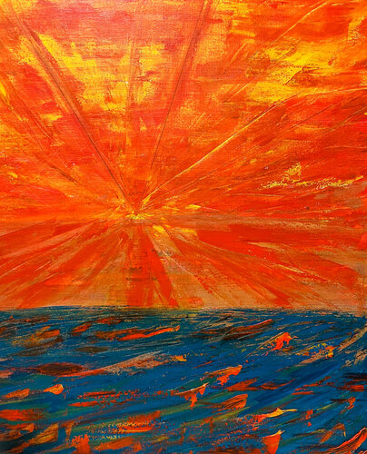 Radiant Horizon di Maksim Gorshkov, Pittura in vendita su Singulart