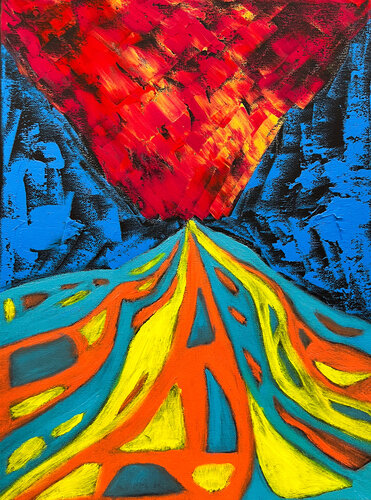 Highway to Hell van Maksim Gorshkov, Schilderij te koop op Singulart