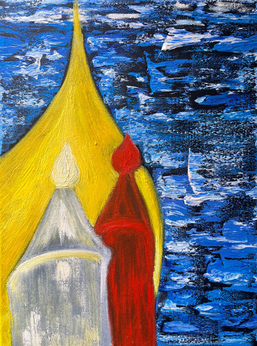 Three sisters van Maksim Gorshkov, Schilderij te koop op Singulart